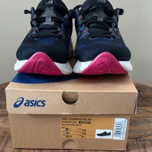 Asics Gel-Cumulus 25 Black and Pink Women's Shoes